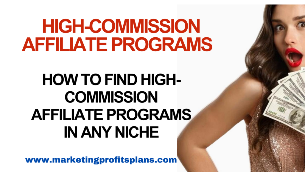How to Find High-Commission Affiliate Programs in Any Niche