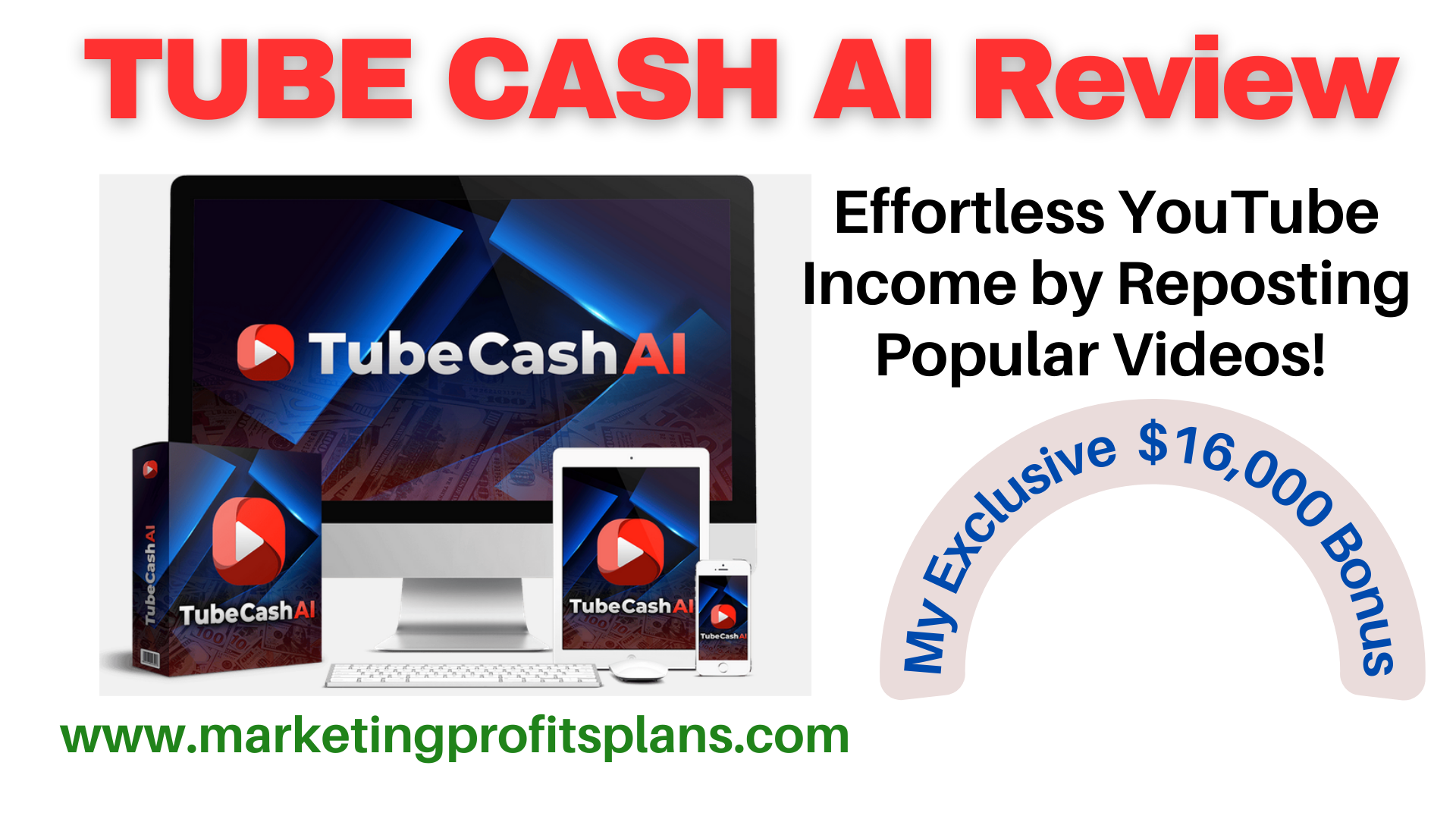 TUBE CASH AI Review – Effortless YouTube Income by Reposting Popular Videos! (By Glynn Kosky)